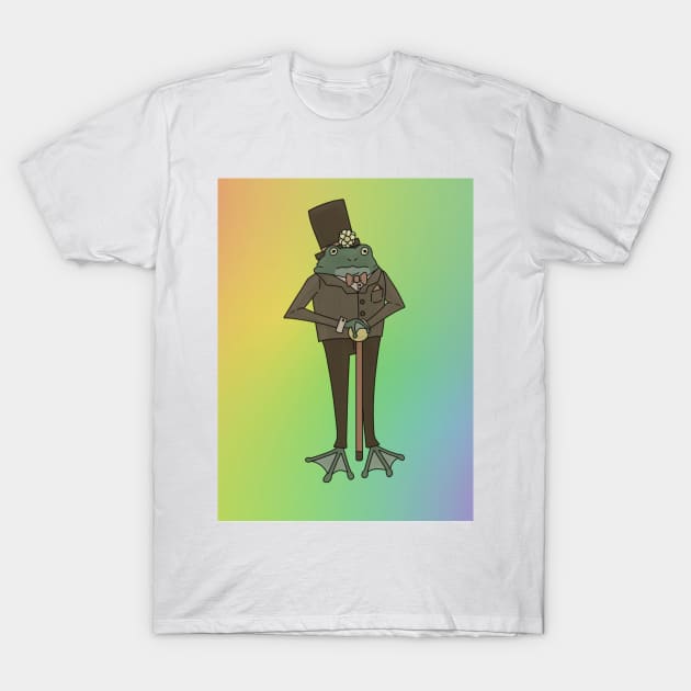 Gay Dapper Frog T-Shirt by ceolsonart